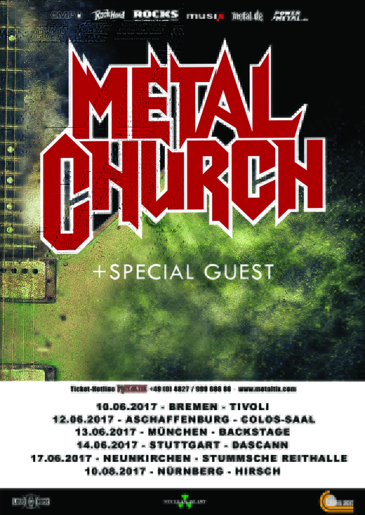 Metal Church mit Meshiaak auf Tour